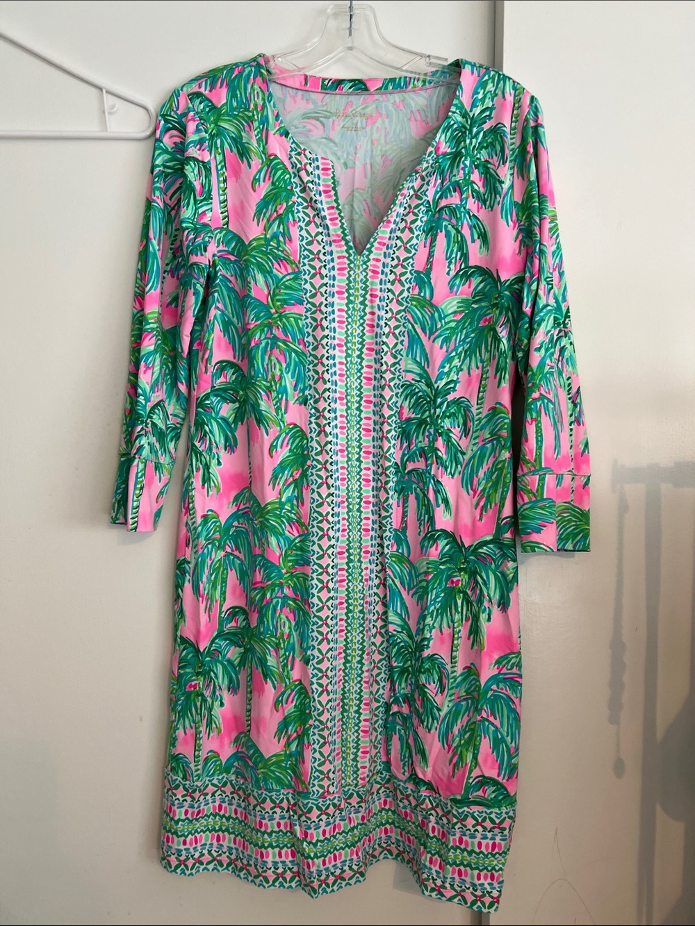 Lilly Pulitzer Hollie Tunic Dress in the "Pink Blossom Suite Views" size medium